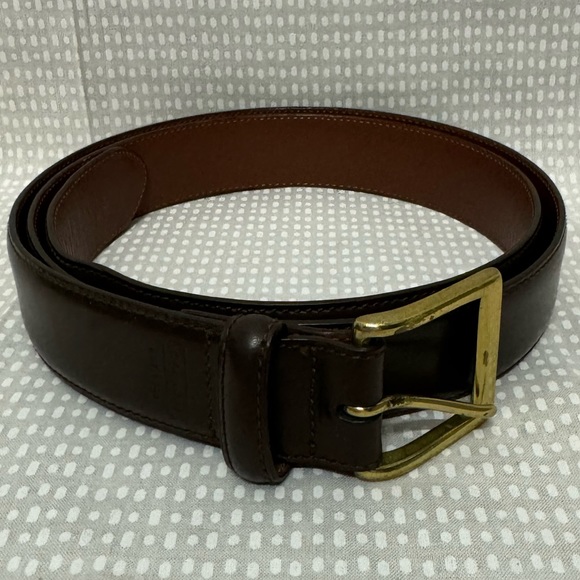 Coach Handmade Calf Skin Leather Belt - Picture 2 of 6